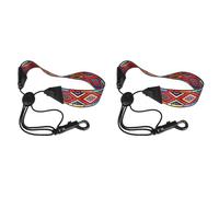 Giwnhvx 2X Saxophone Neck Strap with Snap Hook Sax Harness for Alto/Tenor/Soprano Sax Red