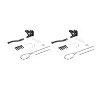 Giwnhvx 2X Self Locking Gate Latch for Wooden Fence Heavy Duty, Steel Spring Cable Pull String Gate Hardware Gate Lock