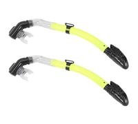 Giwnhvx 2X Silicone Snorkel Full Dry Mouth Swimming Snorkel Underwater Sports Diving Equipment Yellow