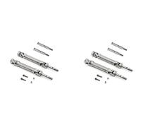 Giwnhvx 2X Stainless Steel Front Axle Shaft and Rear Drive Shaft for 1/10 2WD Slash Stampede Upgrade Parts