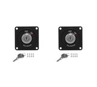 Giwnhvx 2X Universal 12V Car Boat Motorcycle Ignition Key Ignition Switch Panel 2Position with 4 Keys