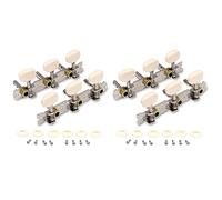 Giwnhvx 2X Vintage Guitar Tuning Pegs Gold Plated Machine Heads Tuning Keys Tuners Single Hole for Classical Guitar 3L