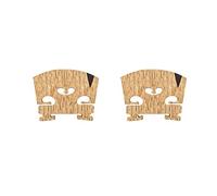 Giwnhvx 2X Violin Bridge 4/4: Finer Grade Solid Maple Violin Bridge, Pre-Cut & Pre-Fitted To Fit Most 4/4 Violins