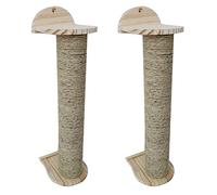 Giwnhvx 2X Wall-Mounted Cat Scratch Board Toy Sisal Climbing Frames Scratching Tree Cats Protecting Furniture Grind Claws Toy