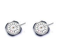 Giwnhvx 2X Watch Movement for Japanese VX43E Movement VX43 Three-Pin Double Calendar Window Quartz Movement with Battery