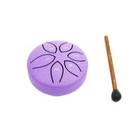 Giwnhvx 3 Inch 6 Tone Steel Tongue Drum Mini Hand Pan Drums with Drumsticks Percussion Musical Instruments Drum