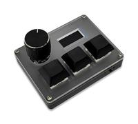 Giwnhvx 3-Key Wired Custom Keyboard Blue Switch OSU Gaming Keyboard with Knob Screen RGB Copy Paste Shotcut Keyboard