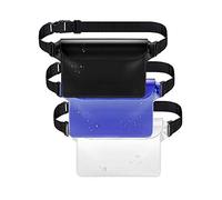 Giwnhvx 3 Pack Waterproof Pouch Underwater Diving Swimming Bag for Boating Swimming Beach Pool Water Parks