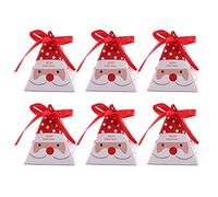 Giwnhvx 30 Pcs Gift Boxes Decorative Candy Boxes,Christmas Cookies Candy Bags, Santa Claus Gift Box Present Packaging for Festival Holiday New Year