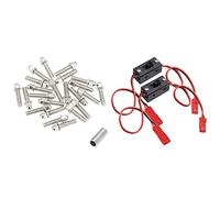 Giwnhvx 30Pc 1.9 2.2 Wheel Imperial M3 Screw for 1/10 RC Axial SCX10 with 2Pc On/Off Power Switch Receiver for 1/10 1/8 Car
