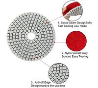 Giwnhvx 30Pcs Diamond Polishing Pads Kit 4 Inch 100mm Wet/Dry for Stone Concrete Marble Polishing Use Grinding Discs Set