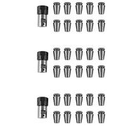 Giwnhvx 30Pcs Er16 Spring Collet + Motor Shaft 8mm Extension Rod Holder CNC Milling Lathe Tool Engraving Machine