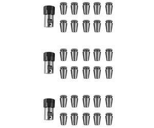 Giwnhvx 30Pcs Er16 Spring Collet + Motor Shaft 8mm Extension Rod Holder CNC Milling Lathe Tool Engraving Machine