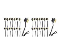 Giwnhvx 30Pcs Golf Club Brush and Club Groove Cleaner,Double Sided Cleaning Groove Cleaner with Clips Black
