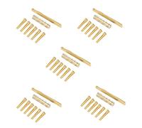 Giwnhvx 30PCS Guitar Brass Bridge Pins Saddle Nut Replacement Parts for Acoustic Guitar