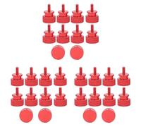 Giwnhvx 30Pcs/Lot UNC6-32 M3.5 Hand Screw for GPU Holder PSU Computer Case Side Panel Screws PC Assemble WaterCooling Red