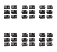 Giwnhvx 36 Pieces Guitar Tremolo Bridge Saddle Clamp Pressure Lock String Insert Metal Block for Electric Guitar Parts