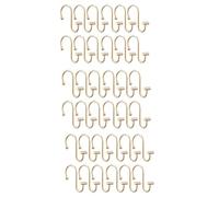 Giwnhvx 36X Shower Curtain Hooks Rings,Brass Decorative Shower Curtain Rings for Shower Rod,Shower Hooks Hangers T Shaped