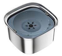 Giwnhvx 3L Dog Water Bowl 101Oz Stainless Steel Dog Bowl No Spill Large Capacity Dog Food Water Bowl Slow Water Feeder Easy to Use Blue