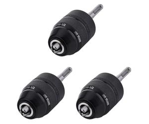 Giwnhvx 3pcs 2-13MM Keyless Drill Chuck with SDS Plus Shank Adaptor,1/2-20UNF Impact Drilling Chuck Change Adapter Converter