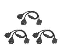Giwnhvx 3pcs 50cm Y Style OBDII Adapter Splitter Cable Male to Dual Female OBD2 Diagnostic-Tool Car Connector Cable