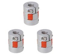 Giwnhvx 3pcs 5mmx8mmx25mm CNC Stepper Motor Flexible Plum Jaw Shaft Coupling Coupler New