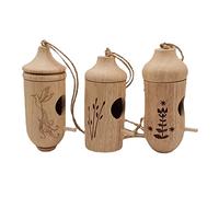 Giwnhvx 3Pcs Detachable bird Houses Wooden bird Houses for Outside Hanging, Bird Houses for Gardening Outdoor