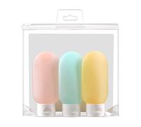 Giwnhvx 3Pcs/Set 100Ml Colored Empty Bottle Tourism Portable Lotion Gel Refillable Bottles Beauty Travel Cosmetics Kits
