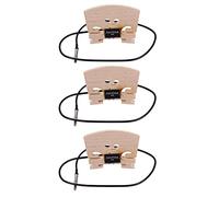 Giwnhvx 3Pcs Violin Bridge with Internally Mounted Piezo Pickup for 4/4 Full Size Electric Violin Parts Replacement