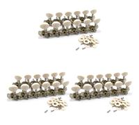 Giwnhvx 3X 12 Strings Acoustic Guitar Tuning Pegs Chrome Plated Machine Heads 6L 6R Acoustic Guitar Instruments Accessory Part