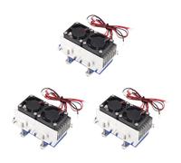 Giwnhvx 3X 144W Thermoelectric Peltier Refrigeration Cooler 12V Semiconductor Air Conditioner Cooling System DIY Kit