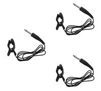 Giwnhvx 3X Black Universal Guitar Acoustic Clip on Pickup Piezo Contact Microphone