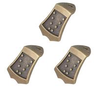 Giwnhvx 3X Bronze Metal Triangle Mandolin Tailpiece Parts for 8 String Arched Top Mandoline Replacement
