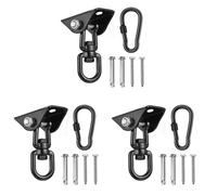 Giwnhvx 3X Ceiling Hook Hanging Chair 360° Rotate Swing Hanger 450KG Swing Suspension Hook for Punching Bag,Hammock,Yoga,Etc