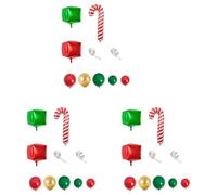 Giwnhvx 3X Christmas Balloon Arch Green Gold Red Box Candy Balloons Garland Cone Explosion Star Balloons