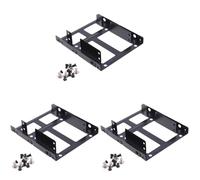 Giwnhvx 3X Double Layer SSD Metal Frame 2.5 to 3.5 Internal Mounting Computer SSD Hard Drive Converter Adapter Bracket