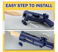 Giwnhvx 3X Flexible Paint Brush Extender Multi-Angle Portable Paint Roller Extension Clamping Tool for Threaded & Locking Poles