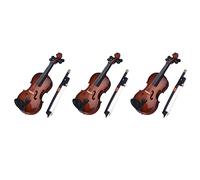Giwnhvx 3X Gifts Violin Music Instrument Miniature Replica with Case, 8X3cm