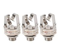 Giwnhvx 3X Jack 6.5 Two-Channel Audio Cable Connector Plug Socket with A Switch Stereo 6.5 Female for Guitar