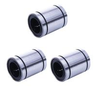 Giwnhvx 3X LM20UU 20mm Inside Dia Linear Motion Ball Bush Bearing Bushing Silver