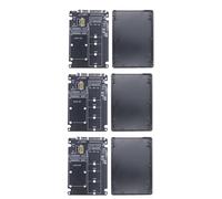 Giwnhvx 3X M.2 NGFF MSATA SSD to SATA 3.0 Adapter Card 2 in 1 Converter Card M.2 SSD Adapter Card External Hard Drive Enclosure