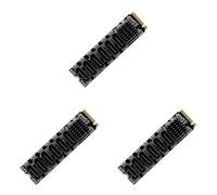 Giwnhvx 3X M.2 NVME PCI-E PCIE X4 X8 X16 to 6 Port 3.0 Adapter Card Riser ASM1166 Chassis Server PC Computer Expansion Card