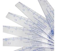 Giwnhvx 3X Plastic Feeler Gauge 0.05mm to 3mm Metric -Measuring Tool 21 Leaf