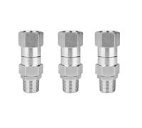 Giwnhvx 3X Pressure Washer Swivel, 3/8 Inch NPT Male Thread Fitting, 4500 PSI, for Pressure Washer (Stainless Steel)