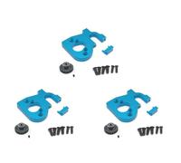 Giwnhvx 3X RC Car Motor Mount Holder with Motor Gear for 144001 124019 124018 RC Spare Parts Upgrade Accessories,Blue