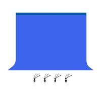 Giwnhvx 3X2M Photography Background Cloth Studio Live Portrait Cloth Keyless Cloth Multifunctional Photo Background Cloth Easy Install Easy to Use Blue