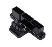 Giwnhvx 3X8P to 40 Series Graphics Card ATX 3.0 12V HPWR 12+4P 600W 180 Degree Power Steering Connector Easy Install Black A