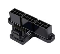 Giwnhvx 3X8P to 40 Series Graphics Card ATX 3.0 12V HPWR 12+4P 600W 180 Degree Power Steering Connector Easy to Use Black B