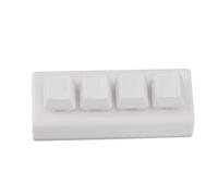 Giwnhvx 4 Keys Programmable Keypad Red Switch Ctrl C V Enter Mini Mechanical Keyboard Support NKRO for Gaming Office Easy Install White B