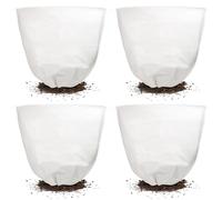 Giwnhvx 4 Pack Reusable Plant Covers Freeze Protection Winter Plant Cover Bags White with Zipper/Drawstring